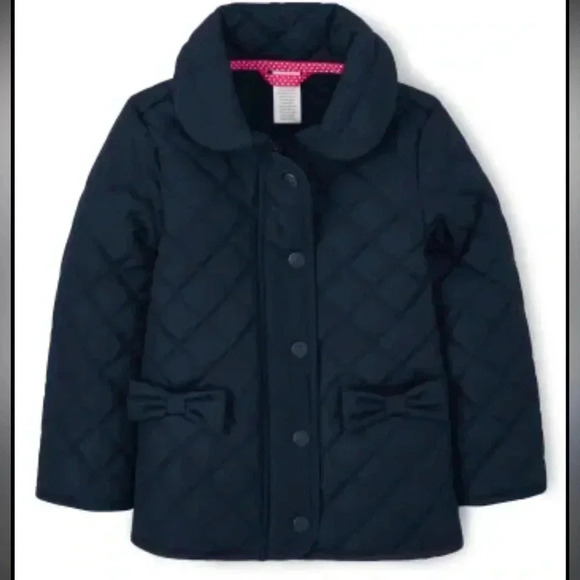 Gymboree long sleeve quilted jacket navy slate size 6 - Picture 1 of 4